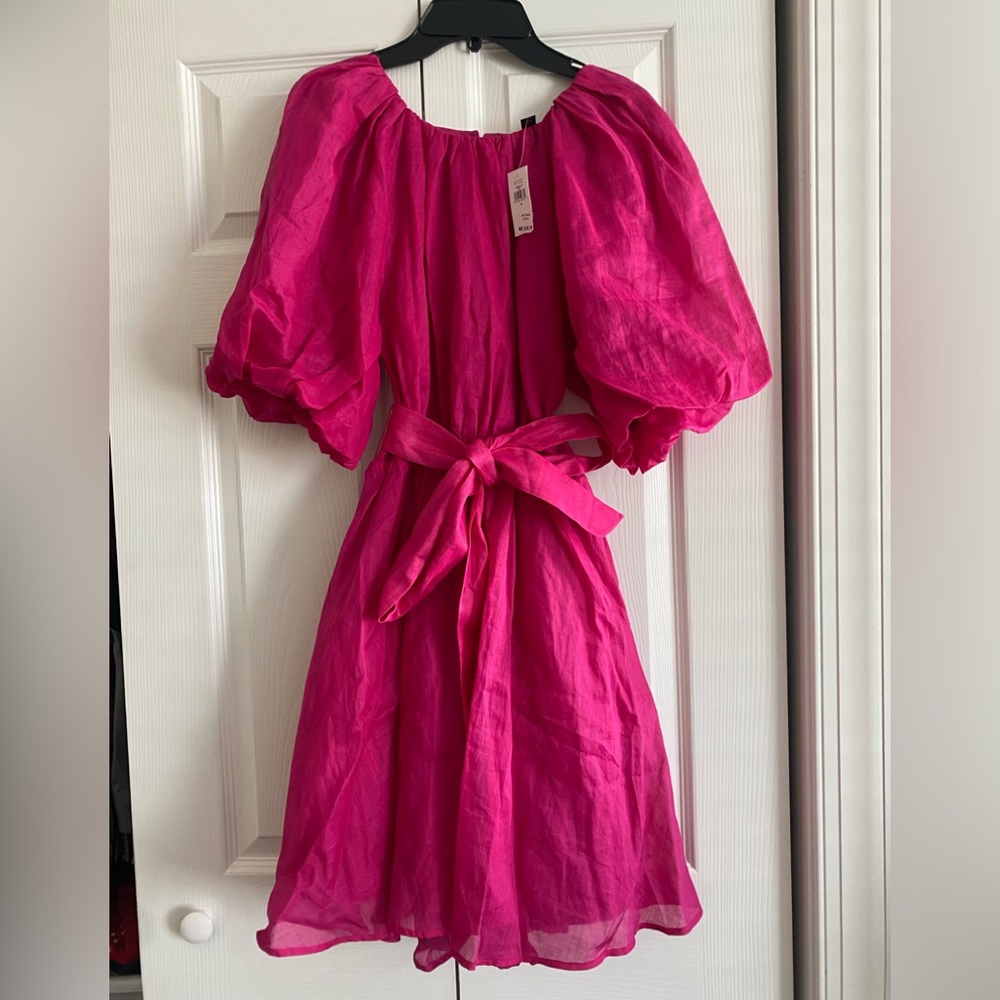 BRAND NEW Banana Republic fuchsia mini dress with open back.